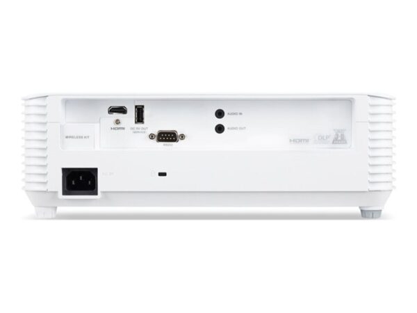 ACER H5386BDi DLP 720p 1280×720 16:9 4500 ANSI Lumen 20.000:1 35DB HDMI VGA RCA USB A wireless projection white