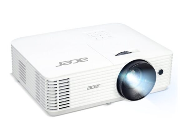 ACER H5386BDi DLP 720p 1280×720 16:9 4500 ANSI Lumen 20.000:1 35DB HDMI VGA RCA USB A wireless projection white