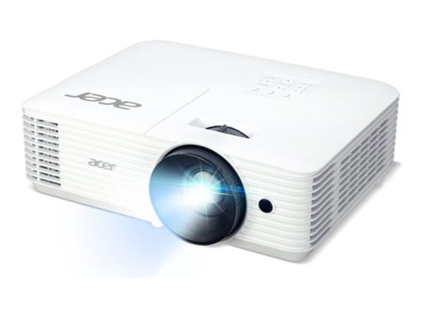 ACER H5386BDi DLP 720p 1280×720 16:9 4500 ANSI Lumen 20.000:1 35DB HDMI VGA RCA USB A wireless projection white