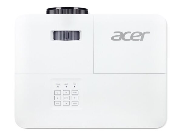 ACER H5386BDi DLP 720p 1280×720 16:9 4500 ANSI Lumen 20.000:1 35DB HDMI VGA RCA USB A wireless projection white