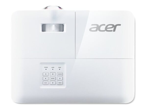 ACER S1386WH – WXGA 1280 x 800 – 3600 ANSI Lumens – 20000:1 – 0.52 87inch – 98cm – 16W Speaker x 1 – 3 ans RA