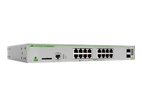 ALLIED 16x 10/100/1000T ports and 2x combo ports 100/1000X SFP or 10/100/1000T Copper Fixed one AC power supply EU Power Cord