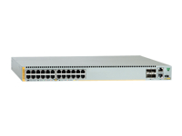 ALLIED 24×10/100/1000BASE-TX PoE+ ports 2xSFP+ ports 2xSFP+/Stack ports 1x Expansion module and dual hotswap PSU bays no pow. supply