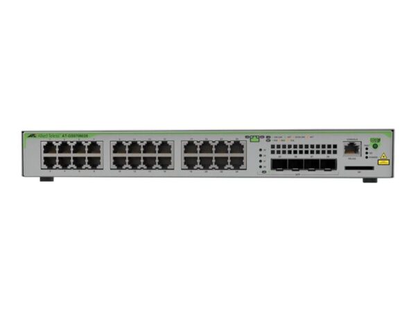 ALLIED 24x 10/100/1000T POE+ ports 4x combo ports 370W POE capacity Fixed one AC power supply EU Power Cord
