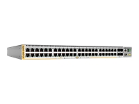 ALLIED 48-port 10/100/1000T PoE+ stackable switch 4 SFP+ ports 2 fixed power supplies