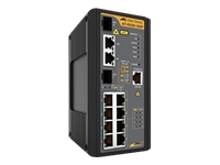 ALLIED Industrial managed PoE+ switch 8 x 10/100/1000TX PoE+ ports and 2 x 100/1000X SFP combo