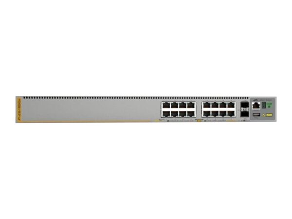 ALLIED L3 Stackable Switch 16x 100M/1/2.5/5G-T PoE++ 2x SFP+ ports and dual fixed PSU EU Power Cord