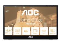 AOC 16T3EA 15.6p IPS 1920×1080 Monitor 4ms 16.9 USB Black/Grey
