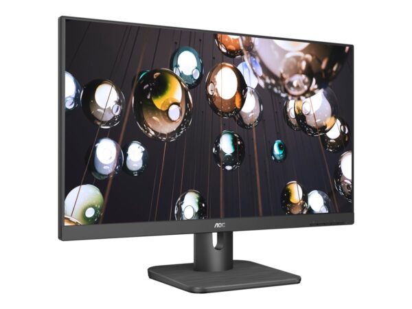 AOC 24E1Q 23.8p – 1920 x 1080 Full HD (1080p) 60 Hz – IPS – 250 cd/m2 – 1000:1 – 5 ms – HDMI, VGA, DisplayPort – haut-parleurs