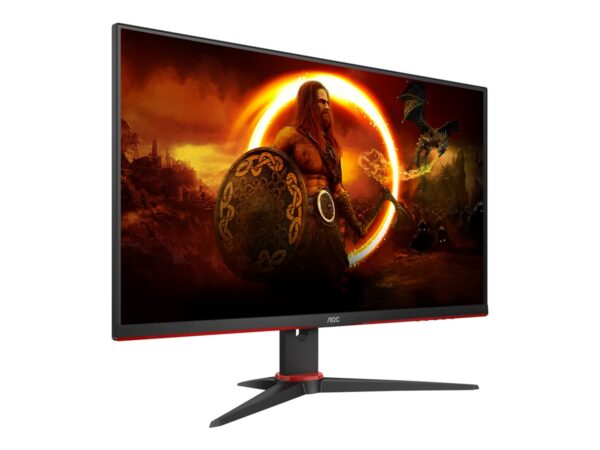 AOC 24G2ZU/BK 23.8p TN Flat FHD 1920×1080 240Hz 1ms GtG FreeSync Premium USB HUB SPEAKERS DP 2xHDMI VESA 100×100 GAMING LINE