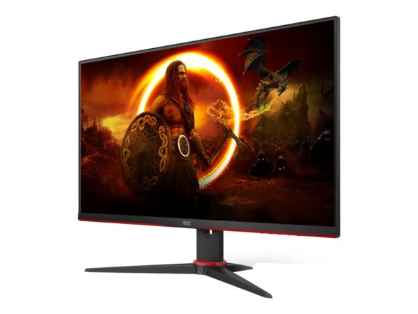 AOC 24G2ZU/BK 23.8p TN Flat FHD 1920×1080 240Hz 1ms GtG FreeSync Premium USB HUB SPEAKERS DP 2xHDMI VESA 100×100 GAMING LINE