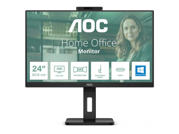 AOC 24P3CW 24P3CW – Ecran- 24″ 1920 x 1080 Full HD (1080p) @ 75 Hz – IPS – 300cd/m² – 1000:1 – 4 ms – HDMI, 2xDP – USB-C – enceintes