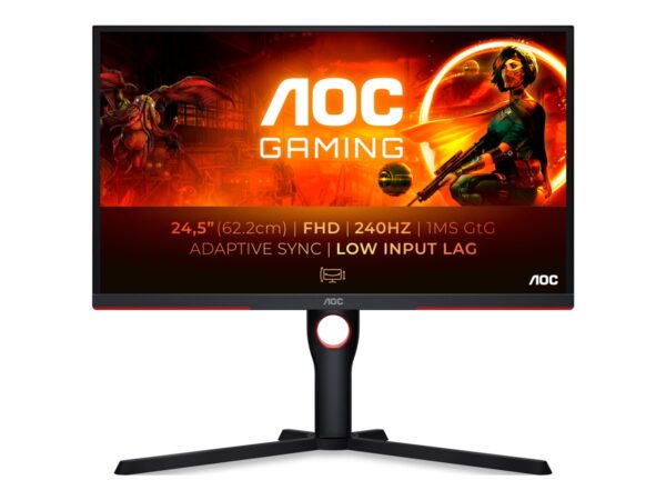 AOC 25G3ZM/BK 24.5p 1920×1080 VA Flat HAS DP 2xHDMI Brightness 300cd/m2 AOC Gaming