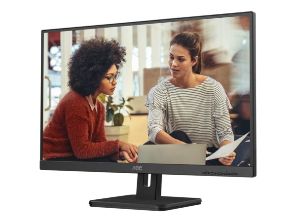AOC 27E3UM 27″ – 1920 x 1080 Full HD (1080p) @ 75 Hz – VA – 300 cd/m² – 3000:1 – 4 ms – 2xHDMI, VGA, DisplayPort – HP- noir