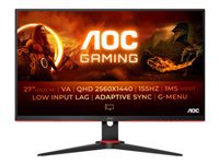 AOC 27p 2560×1440 VA Flat Fixed base tilt DP 2xHDMI Brightness 250cd/m2