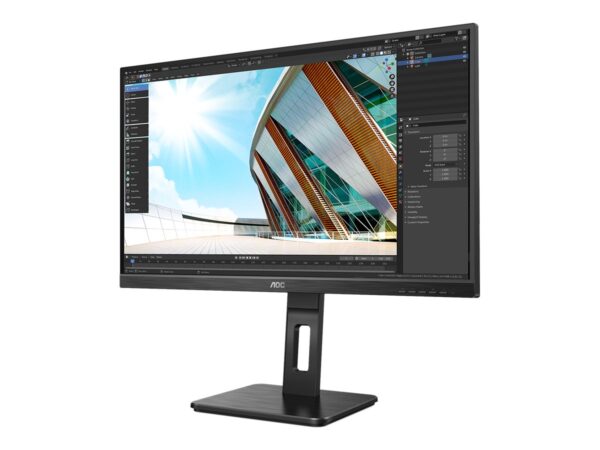 AOC 27P2Q 27p 1920×1080 FHD IPS 250cd/m2 1000:1 4ms HDMI DVI DisplayPort VGA haut-parleurs noir