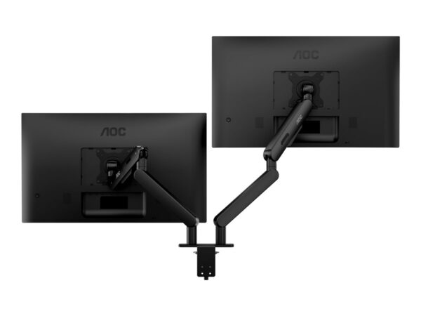 AOC AM420 bras pour – pour 2 écrans LCD / plasma – pour bureau – alliage d’aluminium – noir – Taille d’écran :17″-34″