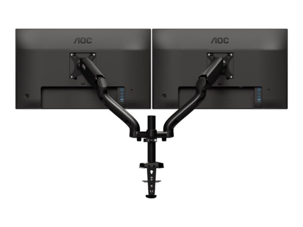 AOC AS110D0 bras réglable – pour 2 écrans LCD – alliage d’aluminium – Taille d’écran : jusqu’à 27 pouces – montrable sur bureau