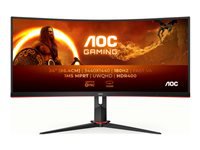 AOC CU34G2XP/BK 34p 3440×1440 VA 180hz High adjustable Stand HDR400 Freesync Premium USB HUB 4×3.0 2xDP 2xHDMI