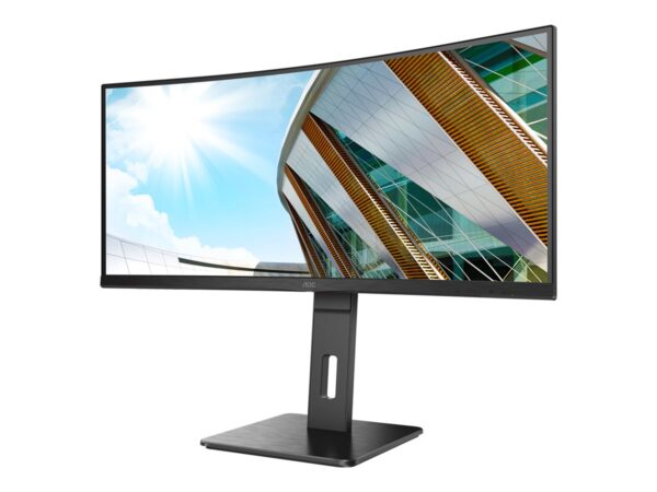 AOC CU34P2A 34p VA Curved 3440×1440 H/A 150MM 100hz FreeSync Premium ULTRAWIDE USB HUB SPEAKERS DPx1 HDMIx2 VESA 100×100 PRO LINE