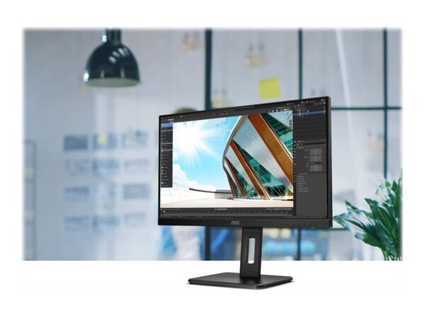 AOC Q24P2Q 23.8p 2560×1440 QHD IPS 250cd/m2 1000:1 4ms HDMI VGA DisplayPort haut-parleurs noir