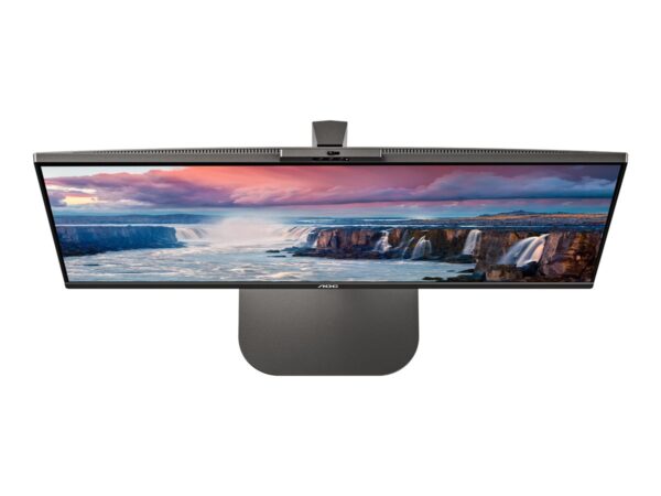 AOC Q27V5CW/BK Moniteur 27 » 2560 x 1440 QHD @ 75 Hz – IPS – 300 cd/m² HDMI, DisplayPort, USB-C – HP- WEBCAM