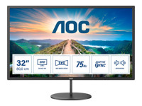 AOC Q32V4 31.5p IPS with QHD resolution monitor HDMI DisplayPort