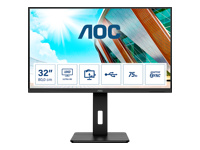 AOC U32P2 31.5p VA WLED UHD 3840×2160 16:9 3000:1 350cd/m2 178/178 75Hz 4ms 2xHDMI 2.0 3Wx2 100×100 Black