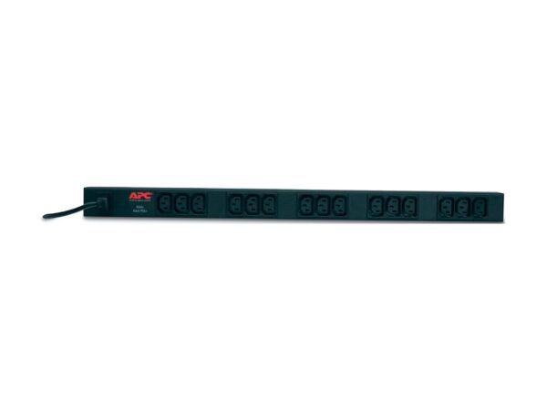 APC BANDEAU DE PRISES BASIQUE – IEC C14 EN ENTREE – 15 SORTIE IEC C13 – 16A – 230V – RACK ZERO U VERTICAL