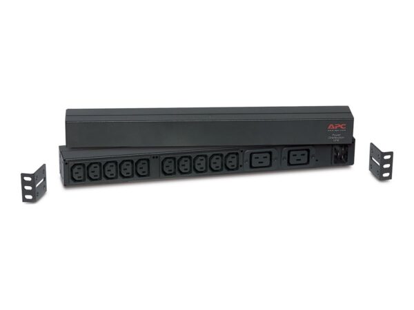 APC BANDEAU DE PRISES BASIQUES -IEC C20 EN ENTREE 10 SORTIE IEC C13 2 SORTIES IEC 19 – RACK 1U HORYSONTAL