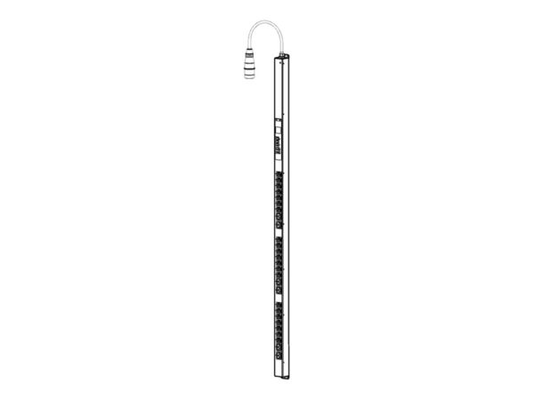 APC EASY PDU Switched Zero U 11kW 230V 21 C13 and 6 C19 IEC309