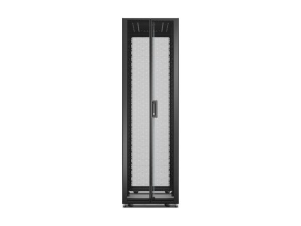 APC Easy Rack 42Ux600x1200 with Roof castors feet and 4Brackets No Side panels Bottom black