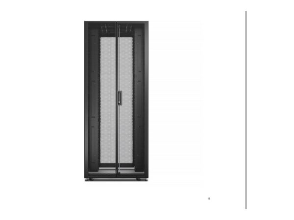 APC Easy Rack 42Ux800x1000 Roof/Side panel/castors/feet No Bottom 4 Brackets black