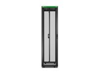 APC Easy Rack 48Ux600x1000 with Roof castors feet and 4Brackets No Side panels Bottom black