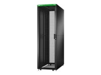 APC Easy Rack 600mm/42U/1000mm with Roof/Side panel/castors/feet and 4 Brackets No Bottom black