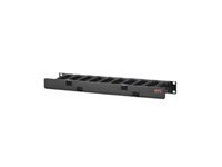 APC Horizontal Cable Manager 1Ux4 inch 10cm Deep SingleSided with Cover