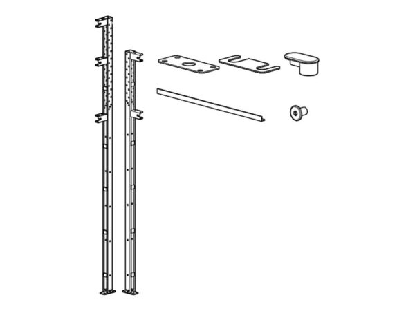 APC HyperPod Frame Vertical Post x2 Short Frame
