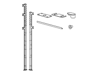 APC HyperPod Frame Vertical Post x2 Short Frame