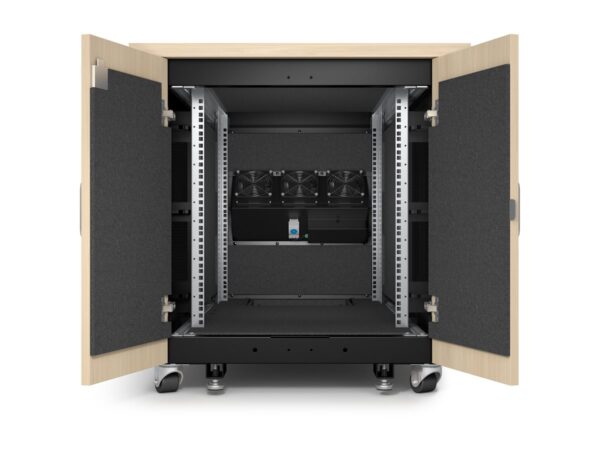 APC NetShelter Soundproof Server Rack 12U 110-240V 783H x 750W x 1134D mm Maple