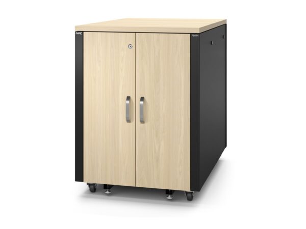 APC NetShelter Soundproof Server Rack 17U 230V 1000H x 750W x 1134D mm Maple