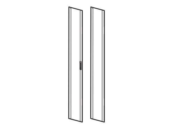 APC NetShelter SX 42U 600mm Wide Perforated Split Doors Grey