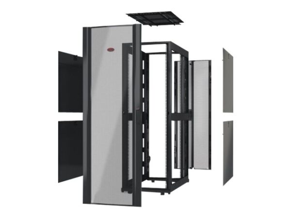 APC NetShelter SX 48U 750mm Wide x 1200mm Deep Enclosure Without Sides Without Doors Black