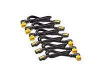 APC Power Cord Kit 6 ea Locking C13 TO C14 90 Degree 0.6m