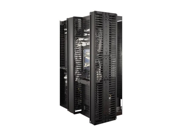 APC ValueLine Vertical Cable Manag 2 and 4 Post Racks 84p H X 12inch W Double-Sided with Doors
