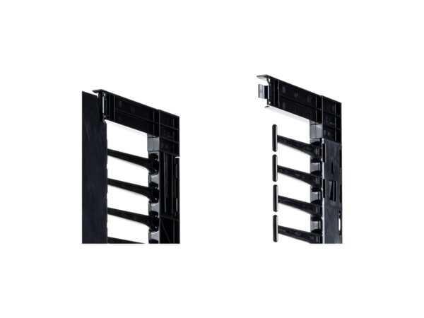 APC ValueLine Vertical Cable Manag 2 and 4 Post Racks 96p H X 12inch W Single-Sided with Door