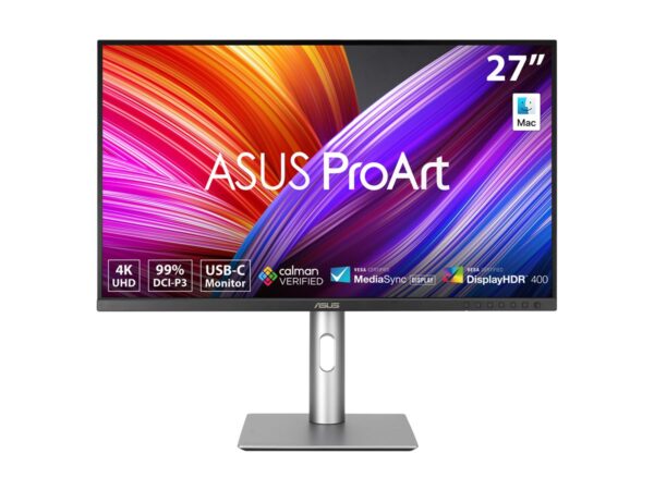 ASUS ProArt PA279CRV 27p 4K UHD Monitor 16:9 IPS 3840×2160 ergonomic DisplayHDR 400 96W Speaker USB-C USB-Hub DP HDMI