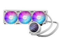 ASUS ROG RYUO III 360 ARGB white edition all-in-one CPU liquid cooler with Asetek 8th gen pump solution and Anime Matrix LED Display