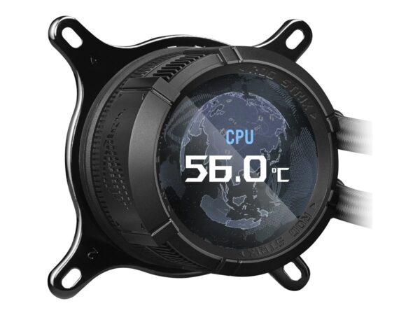 ASUS ROG Strix LC III ARGB LCD all-in-one CPU liquid cooler with 2.1 IPS LCD Aseteks new Gen7 v2 pump and premium ROG ARGB fans