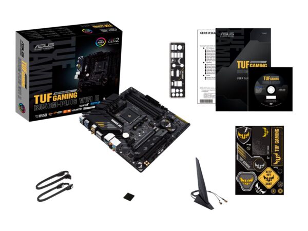 ASUS TUF GAMING B550M-PLUS WIFI II AM4 Socket 4x4DDR 1xHDMI 1xDP 2xM.2