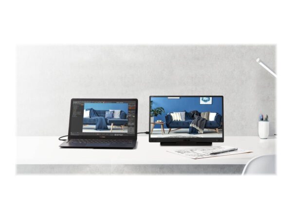 ASUS ZenScreen MB166C 15.6p IPS FHD 1920×1080 Portable Monitor Flicker free USB Type-C Low Blue Light TUV certified